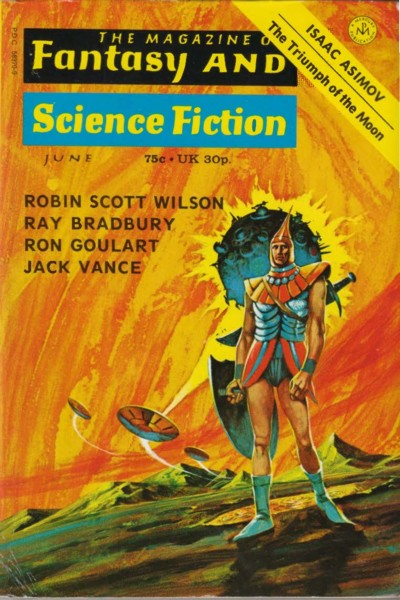 the cover of The Magazine of Fantasy and Science Fiction, June 1973